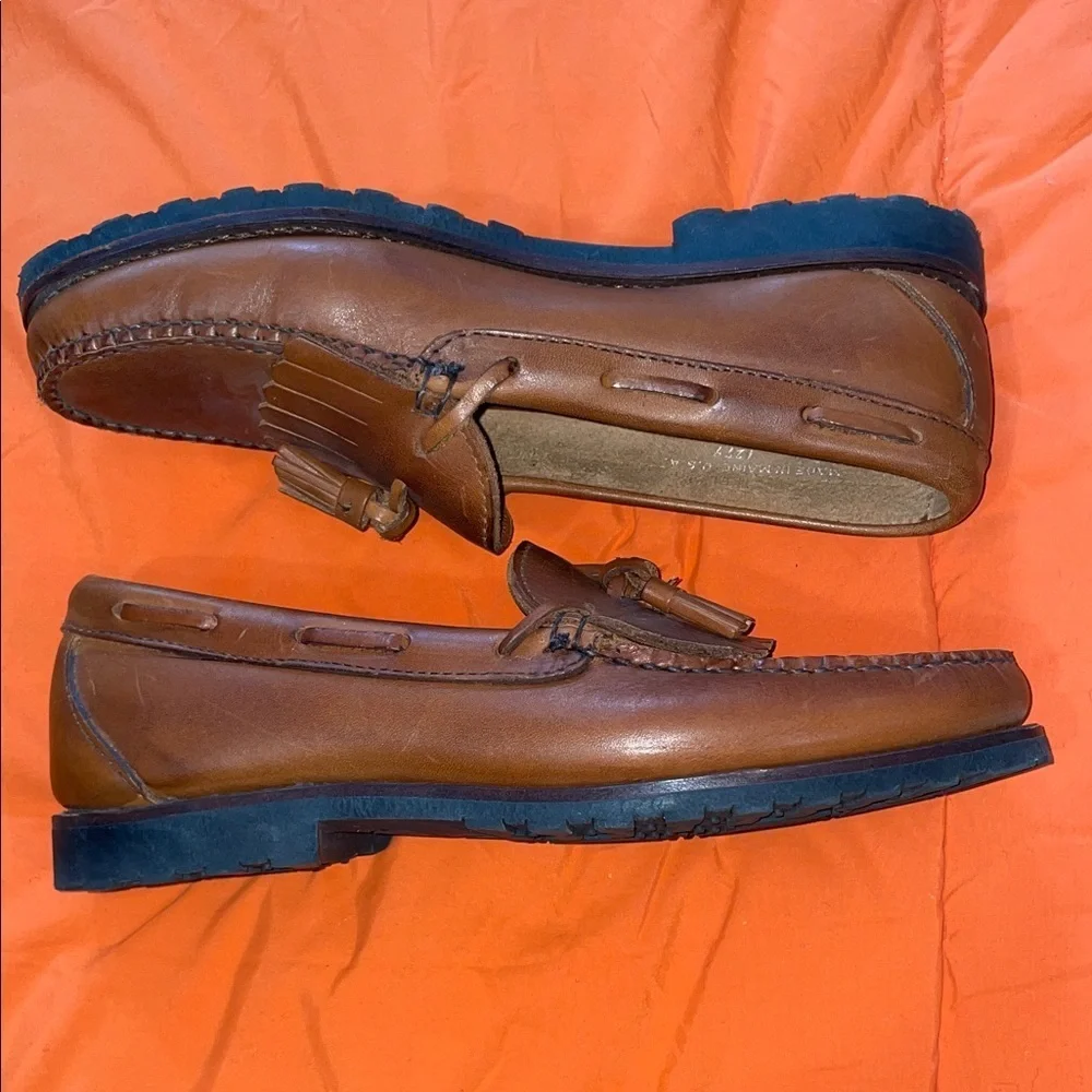 FootJoy Brown Leather Tassel Loafers